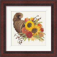 Framed 'Colorful Cornucopia I' border=