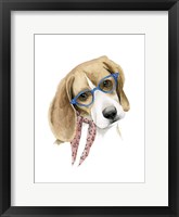 Vogue Dog III Framed Print