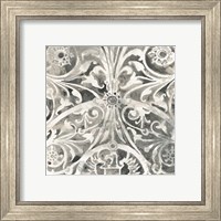 Framed 'Antique Stone Tile IV' border=