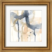 Framed 'Liquid Blueprint II' border=