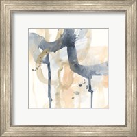 Framed 'Liquid Blueprint II' border=