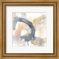 Framed 'Liquid Blueprint III' border=