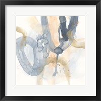 Framed 'Liquid Blueprint IV' border=