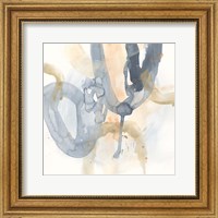 Framed 'Liquid Blueprint IV' border=