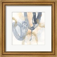 Framed 'Liquid Blueprint IV' border=