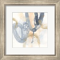 Framed 'Liquid Blueprint IV' border=