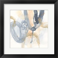 Framed 'Liquid Blueprint IV' border=