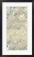 Emerald Textile IV Framed Print