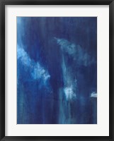 Framed Azul Profundo Triptych III