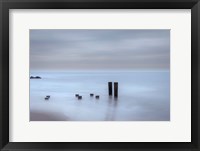 Framed Beach Pilings on Stormy Sunrise, Cape May National Seashore, NJ