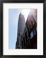 Framed Empire State Building From Street