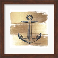 Framed 'Brushed Gold Anchor' border=