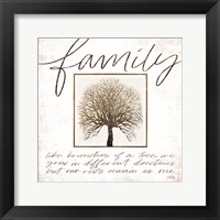 Framed Family Tree