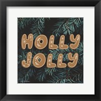 Framed 'Gingerbread Holly Jolly' border=