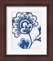 Framed 'Flora Chinoiserie VI' border=