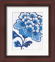 Framed 'Flora Chinoiserie V' border=