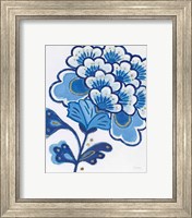 Framed 'Flora Chinoiserie V' border=