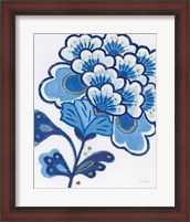 Framed 'Flora Chinoiserie V' border=