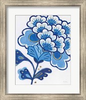 Framed 'Flora Chinoiserie V' border=