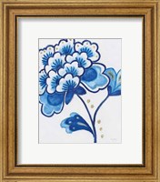 Framed 'Flora Chinoiserie IV' border=