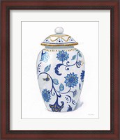 Framed 'Flora Chinoiserie I' border=