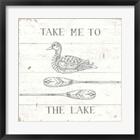 Lake Sketches VII Framed Print