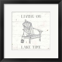 Framed 'Lake Sketches IV' border=