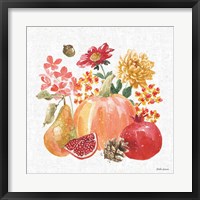 Framed 'Harvest Bouquet VI' border=