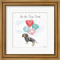 Framed 'Paws of Love V' border=