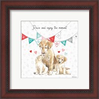 Framed 'Paws of Love III' border=