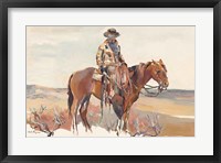 Framed Western Rider Warm