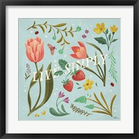 Framed 'Spring Botanical VI' border=