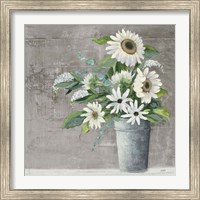 Framed 'Late Summer Bouquet II Rustic' border=