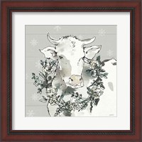 Framed 'Modern Farmhouse XII Snowflakes' border=