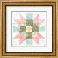 Framed 'Pastel Flower Market X' border=