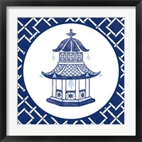 Framed 'Everyday Chinoiserie VII' border=