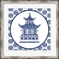 Framed 'Everyday Chinoiserie VI' border=