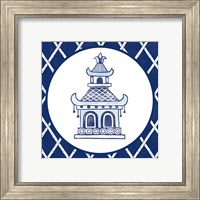 Framed 'Everyday Chinoiserie V' border=