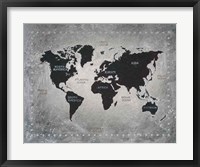 Framed Riveting World Map