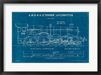 Framed Locomotive Blueprint I