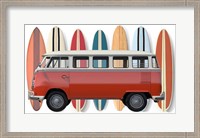 Framed Surfer Van
