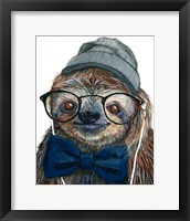 Framed Hipster Sloth