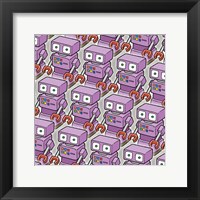 Framed Purple Robo Army