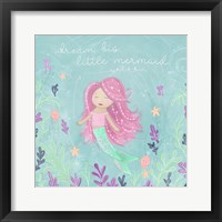 Mermaid and Octopus I Framed Print