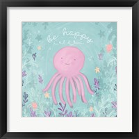 Mermaid and Octopus II Framed Print