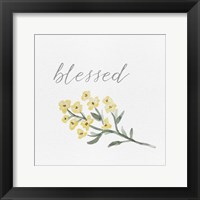 Wildflowers and Sentiment I Framed Print