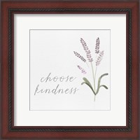 Framed 'Wildflowers and Sentiment IV' border=