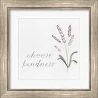 Framed 'Wildflowers and Sentiment IV' border=