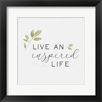 Inspired Life I Framed Print