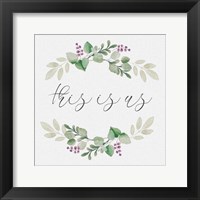 Botanical Wreath This is Us Framed Print